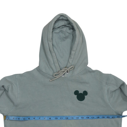 H&M Disney Women's Green Pullover Hoodie Size 12 Mickey Logo