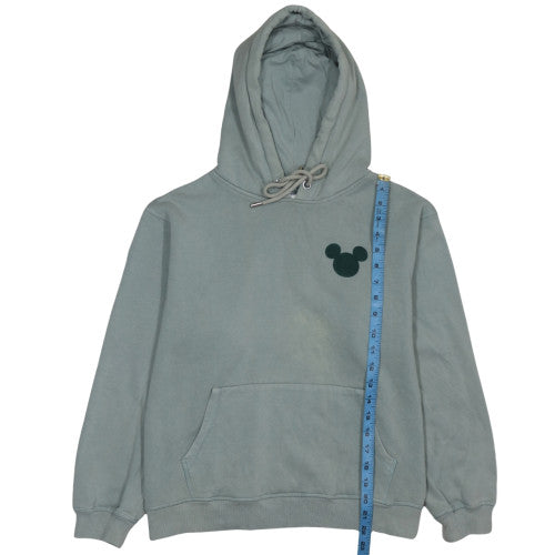 H&M Disney Women's Green Pullover Hoodie Size 12 Mickey Logo