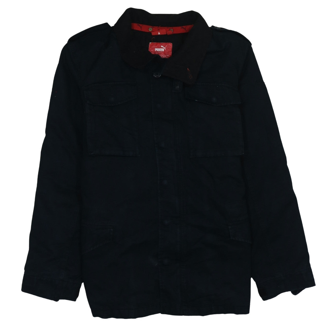 Puma Men's Black Military Cotton Jacket L Regular Fit