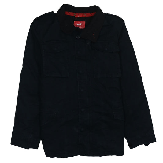 Puma Men's Black Military Cotton Jacket L Regular Fit