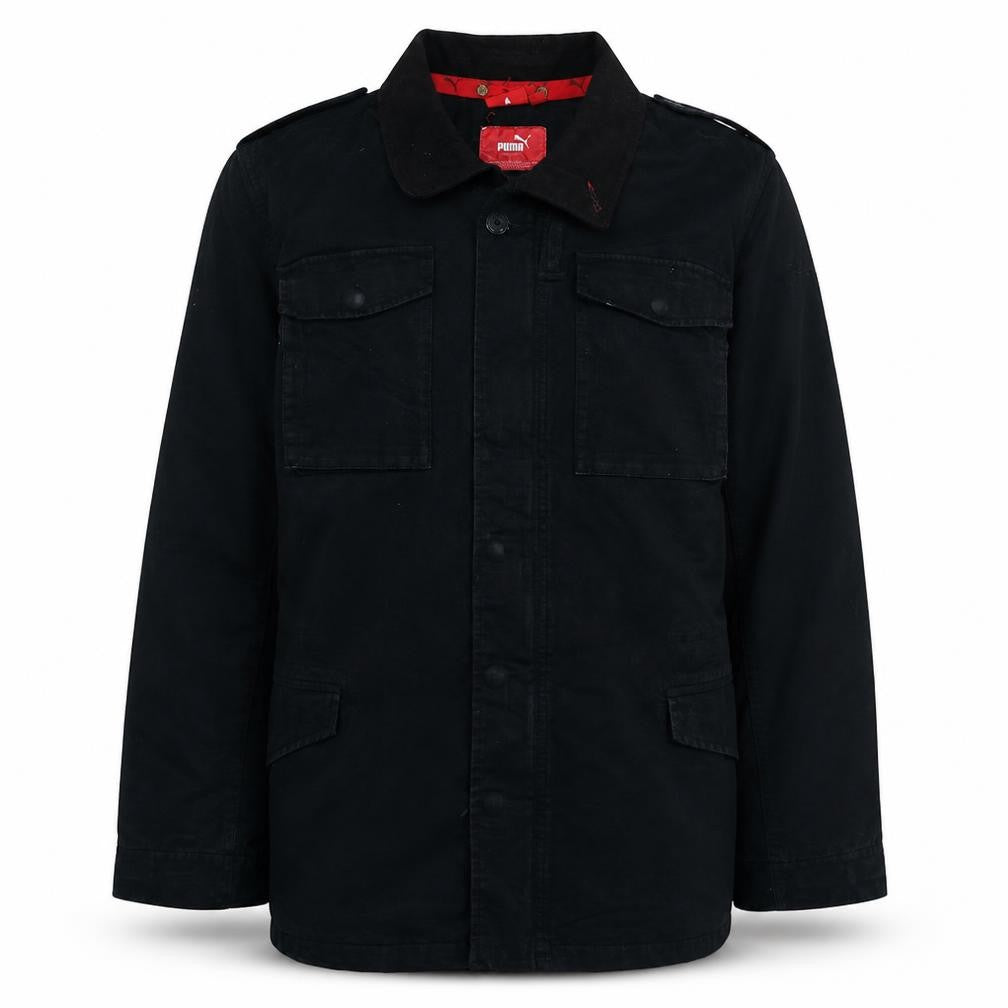 Puma Men's Black Military Cotton Jacket L Regular Fit