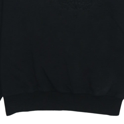 Kenzo Mens Black Embroidered Tiger Crew Neck Sweatshirt Size S