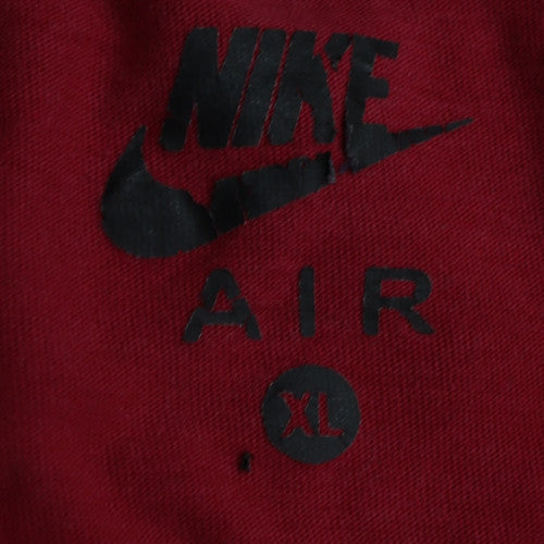 Nike Men's Red XL Crew Neck Graphic Sports T-Shirt