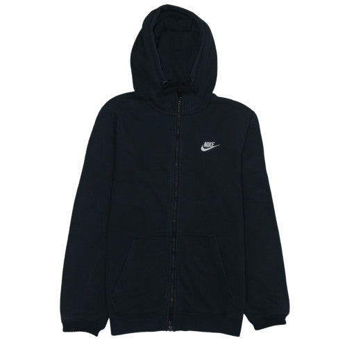 Nike Men's Black Small Full Zip Fleece Hoodie Sweatshirt