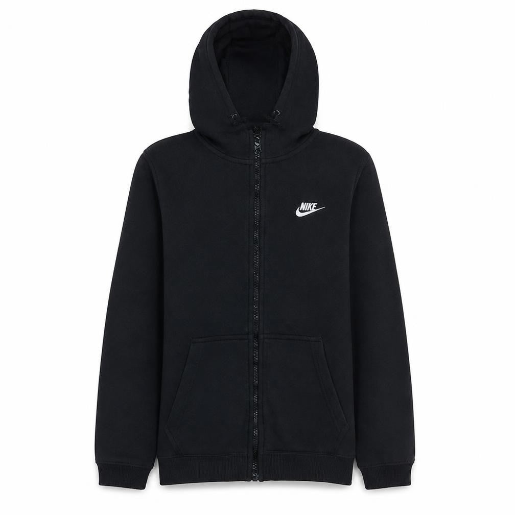 Nike Men's Black Small Full Zip Fleece Hoodie Sweatshirt