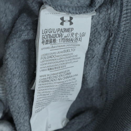 Under Armour Men's Grey Full Zip Hoodie Size L Relaxed Fit