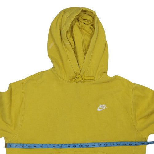Nike Men's Yellow Pullover Hoodie Size S Fleece Sportswear