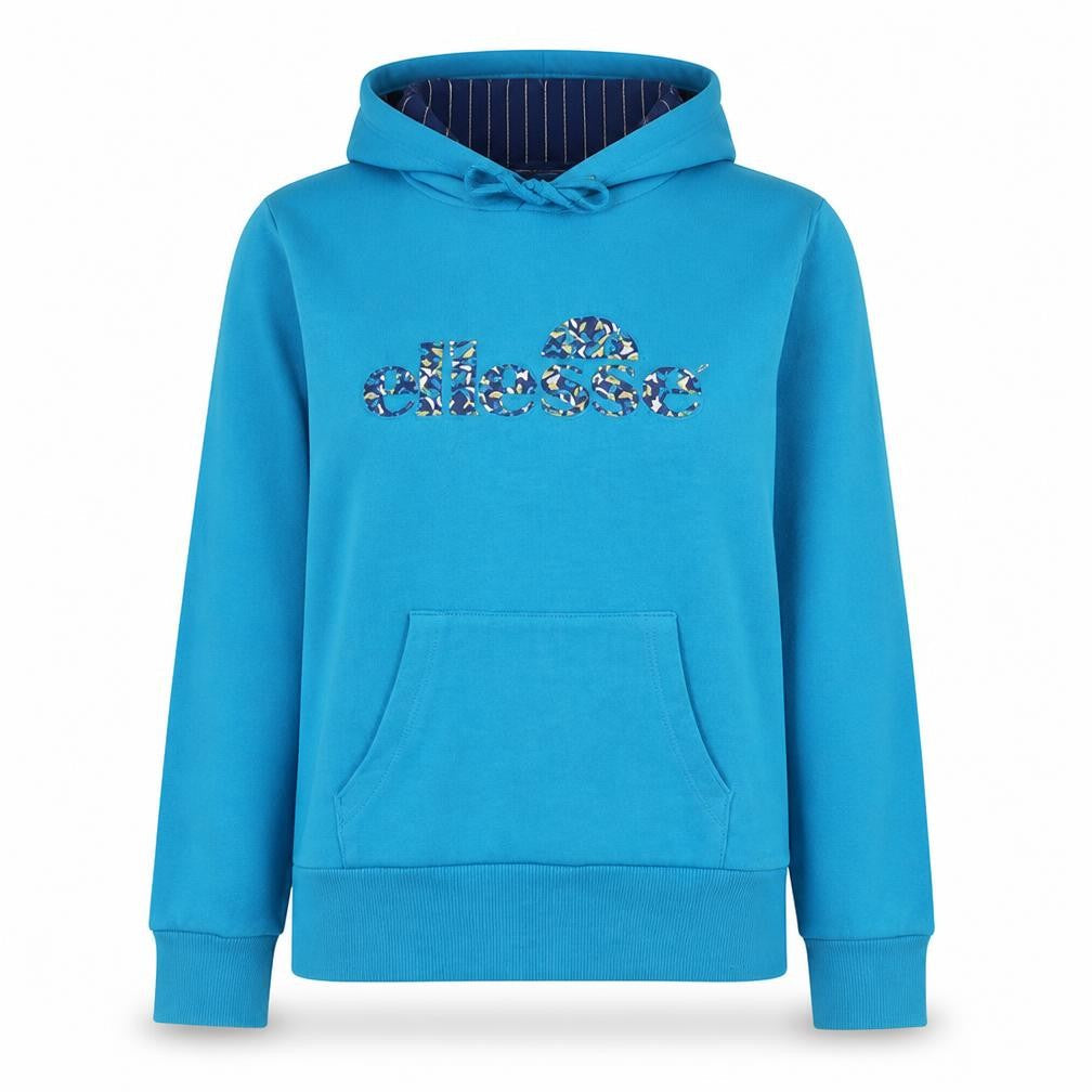 Ellesse Womens Blue Hooded Pullover Sweatshirt Size 14