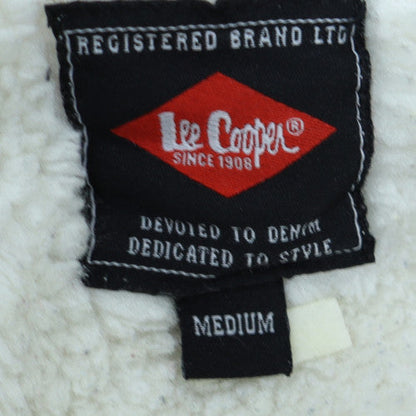 Additional view of Lee Cooper Men's Grey Full Zip Hoodie Medium Fleece Lined