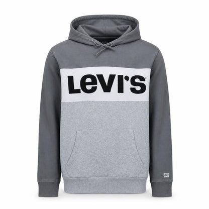 Levi's Men's Grey Pullover Hoodie M Classic Logo Sweatshirt