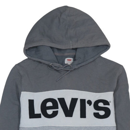 Levi's Men's Grey Pullover Hoodie M Classic Logo Sweatshirt