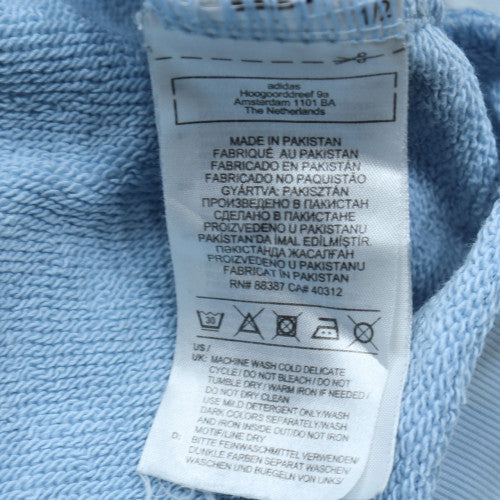 Adidas Mens Blue Pullover Hoodie Small Regular Fit Sportswear