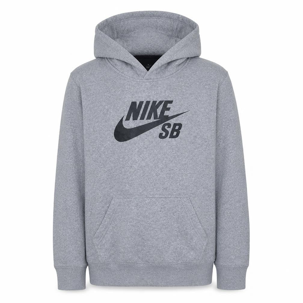 Nike Boys Grey Pullover Hoodie XL 13-15 Years Fleece Hooded Sweatshirt