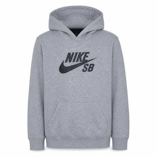 Nike Boys Grey Pullover Hoodie XL 13-15 Years Fleece Hooded Sweatshirt