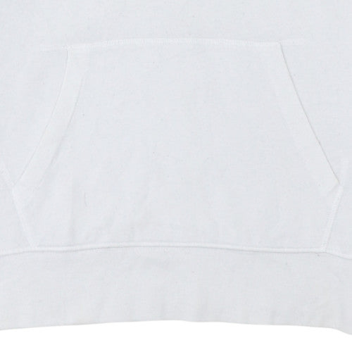 Levi's Men's White Pullover Hoodie M Logo Fleece Sweatshirt