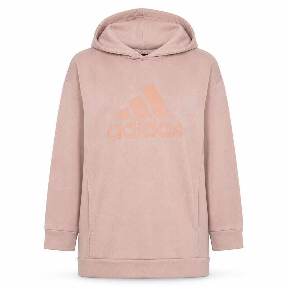 Adidas Womens Pink Long Sleeve Pullover Hoodie Size 12 Casual