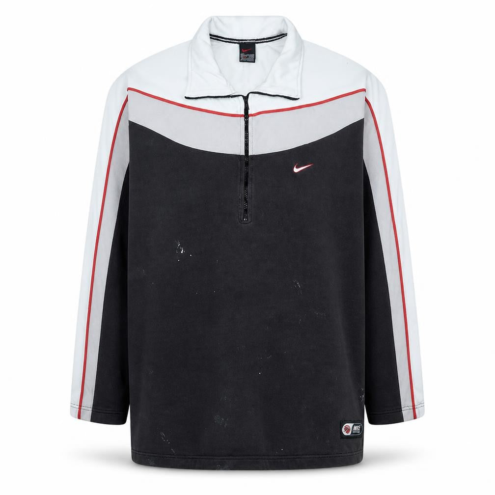 Nike Men's Black L Fleece 1/2 Zip Collared Sweatshirt Pullover
