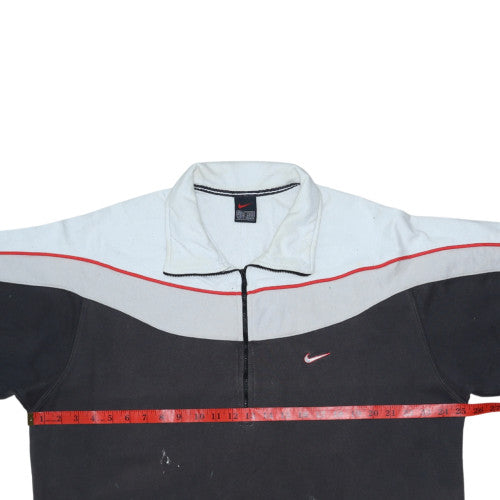 Nike Men's Black L Fleece 1/2 Zip Collared Sweatshirt Pullover