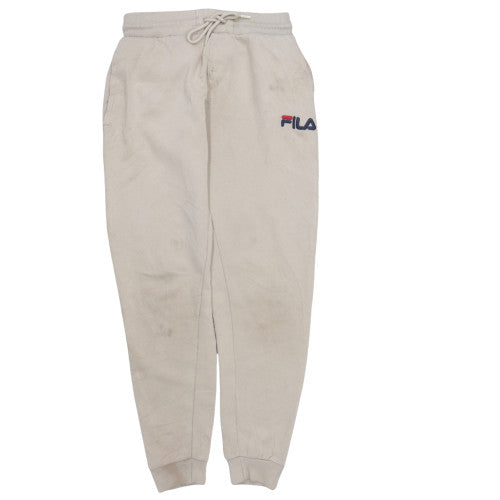 Fila Men's Beige Jogger Sweatpants S Regular Fit Elastic Waist
