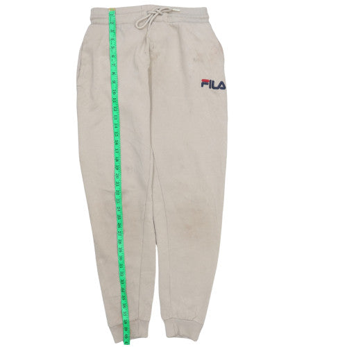 Fila Men's Beige Jogger Sweatpants S Regular Fit Elastic Waist