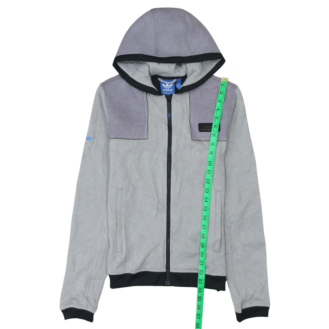 Adidas Men’s Grey Full Zip Hooded Hoodie XS Porsche Design
