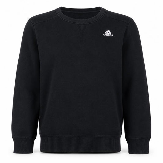Adidas Men’s Black Crew Neck Sweatshirt S Regular Fit Pullover