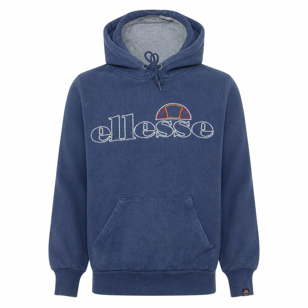Ellesse Men's Blue Pullover Hoodie XS Logo Graphic Fleece