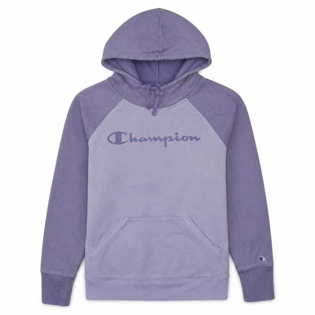Champion Womens Purple Pullover Hoodie Medium Cotton Blend