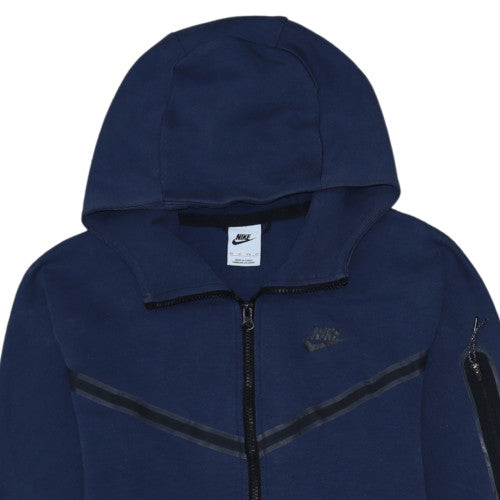 Nike Men's Blue Full Zip Hoodie XS Fleece Sportswear