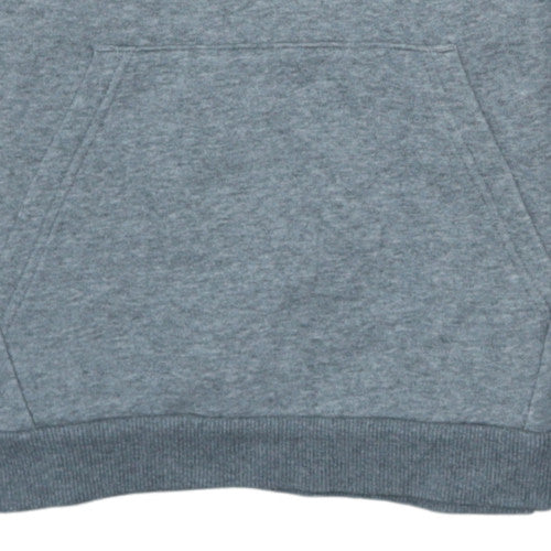 Puma Boys Grey Pullover Hoodie 13-14 Years Regular Fit Fleece Sweatshirt