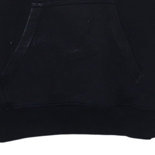 Champion Men's Black XS Pullover Hoodie with Logo Print