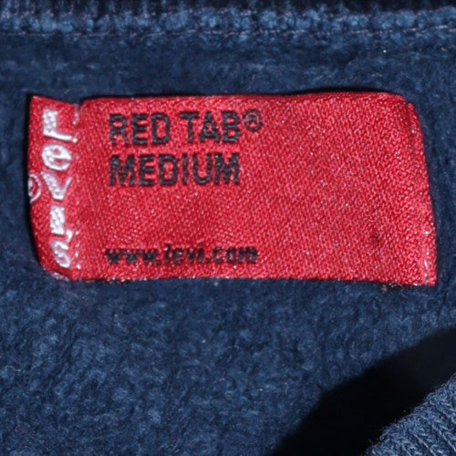 Levi's Men's Blue Pullover Sweatshirt Medium Crew Neck Fleece