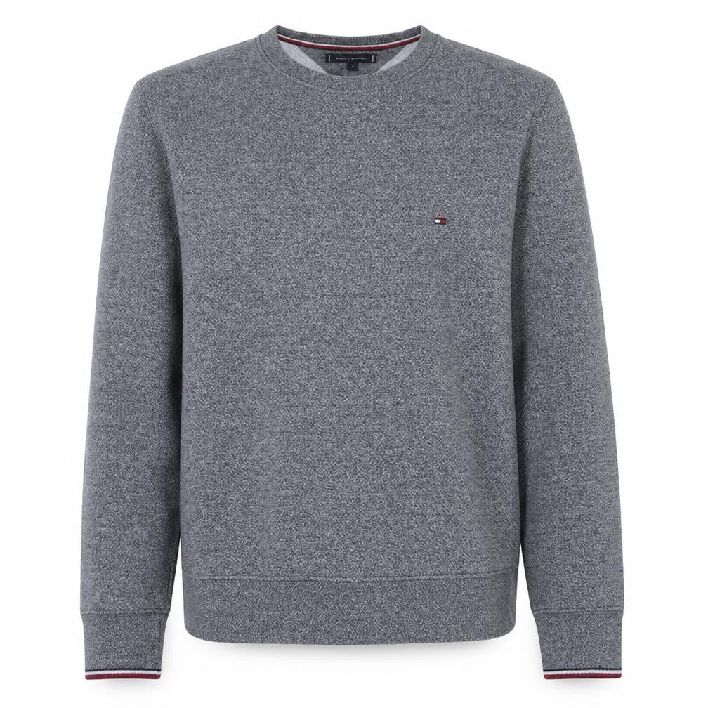 Tommy Hilfiger Men's Grey Crew Neck Sweatshirt Size M Classic Cotton Blend