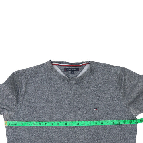 Tommy Hilfiger Men's Grey Crew Neck Sweatshirt Size M Classic Cotton Blend