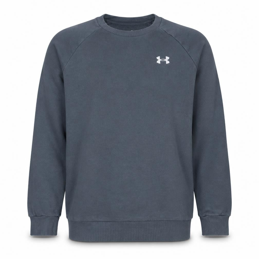 Under Armour Men's Grey Small Crew Neck Pullover Sweatshirt