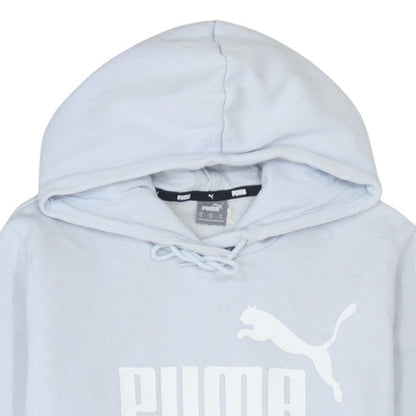 Additional view of Puma Women's Light Blue Pullover Hoodie XL Logo Print Casual