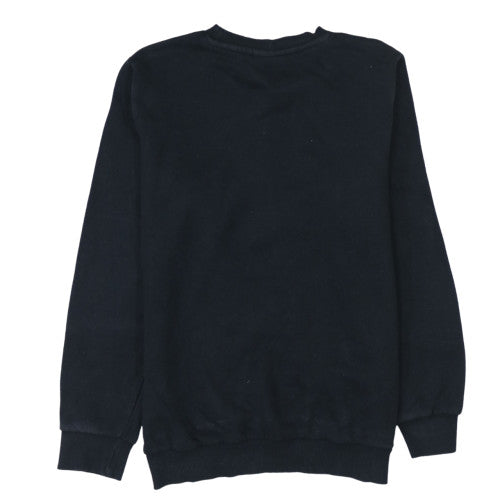 Ellesse Girls Black Pullover Sweatshirt 12-13 Years Logo Fleece