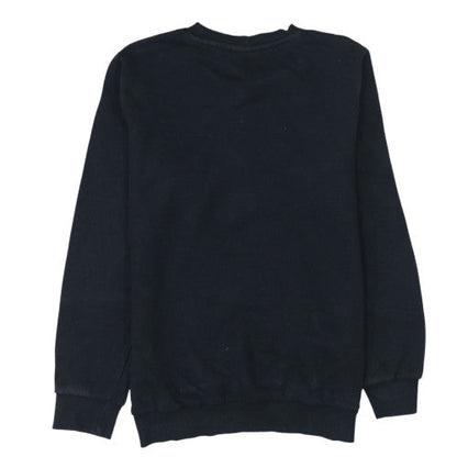 Brand and care label for Ellesse girls’ black pullover sweatshirt 12-13 years logo fleece