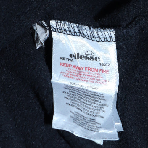 Ellesse Girls Black Pullover Sweatshirt 12-13 Years Logo Fleece