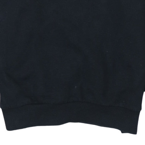 Ellesse Girls Black Pullover Sweatshirt 12-13 Years Logo Fleece