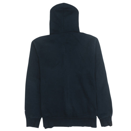 Puma Mens Black Full Zip Hoodie L Logo Fleece Sweatshirt