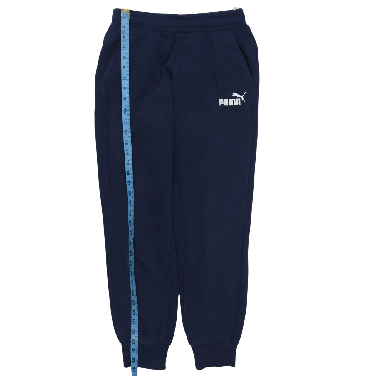Puma Men's Blue Jogger Sweatpants Size S Fleece Regular Fit