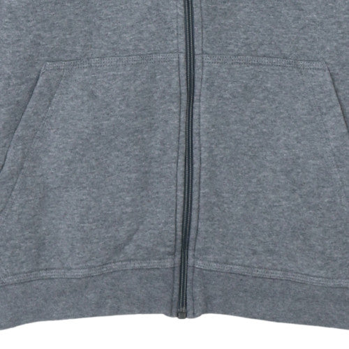 Nike Boys Grey Full Zip Fleece Hoodie L Regular Fit
