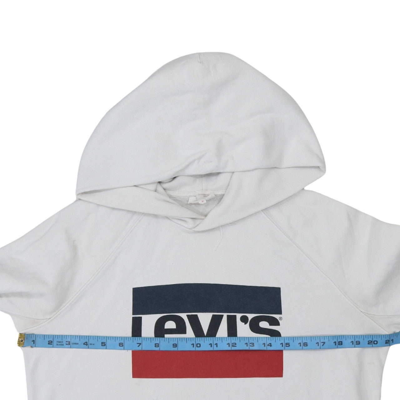 Levi's Men's White Graphic Logo Pullover Hoodie Size S