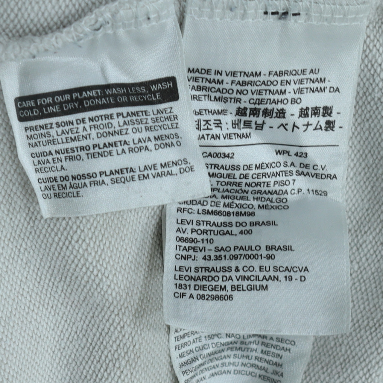 Levi's Men's White Graphic Logo Pullover Hoodie Size S