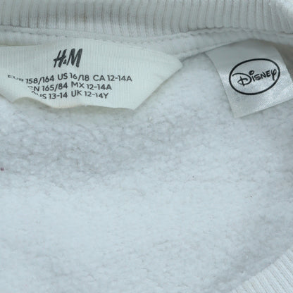 Additional view of H&M girls’ white mickey mouse graphic pullover sweatshirt 13-14 years