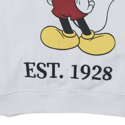 Additional view of H&M girls’ white mickey mouse graphic pullover sweatshirt 13-14 years