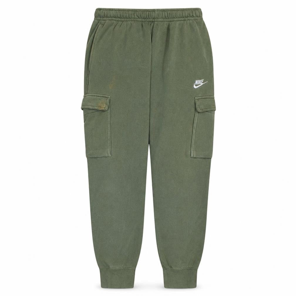Nike Men's Green Fleece Jogger Cargo Trousers Size M