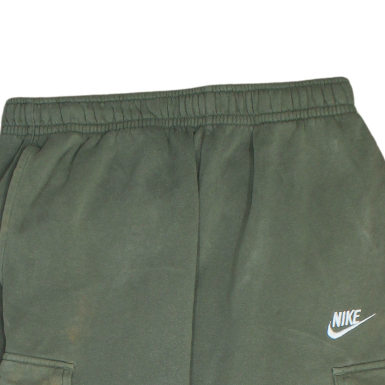Nike Men's Green Fleece Jogger Cargo Trousers Size M