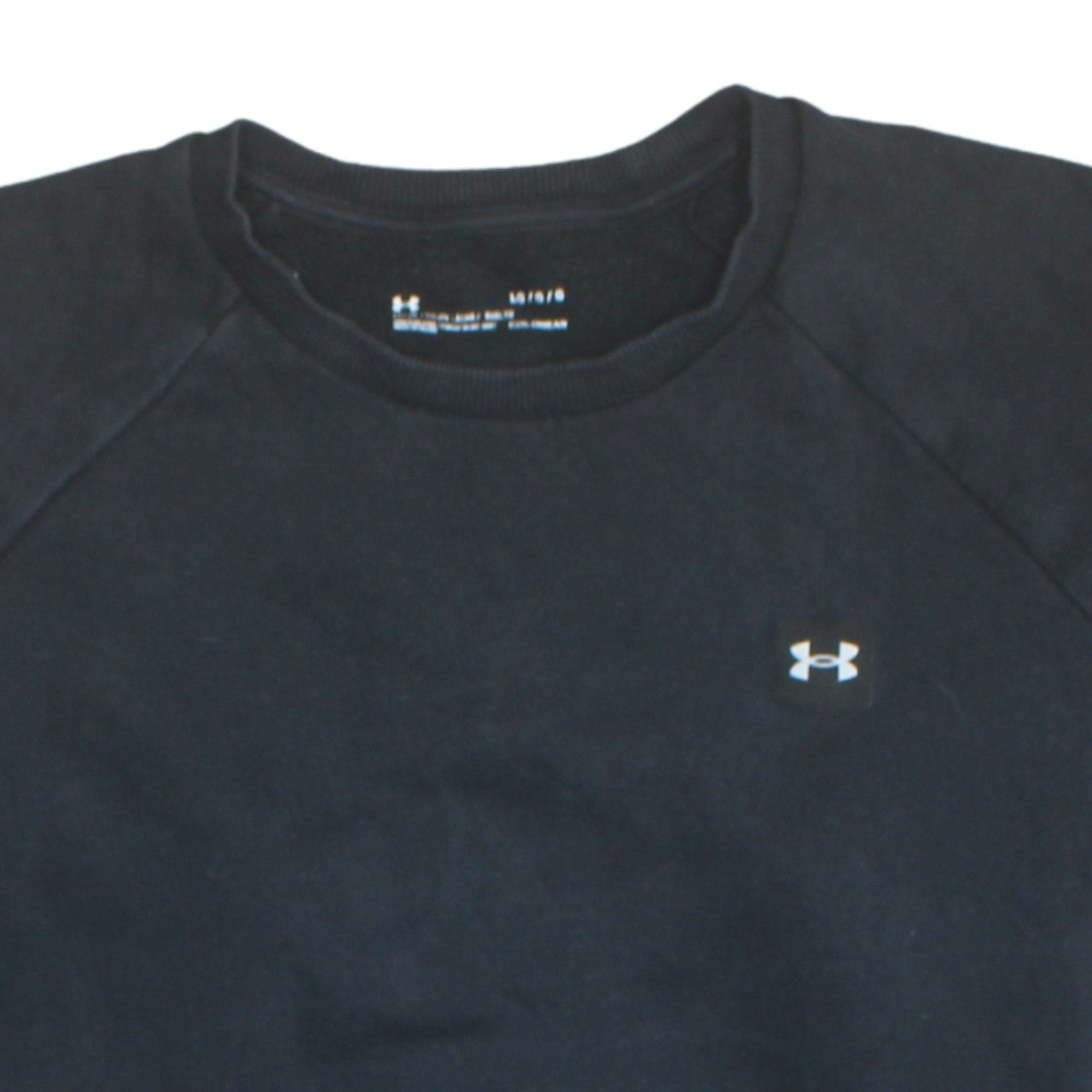 Under Armour Men's Black Crew Neck Fleece Sweatshirt Size L